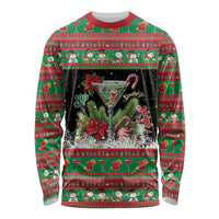 Sip Sparkle Sleigh Christmas Margarita Long Sleeve Shirt Funny Christmas Spirit - Wonder Print Shop