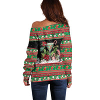 Sip Sparkle Sleigh Christmas Margarita Off Shoulder Sweater Funny Christmas Spirit - Wonder Print Shop