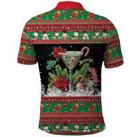 Sip Sparkle Sleigh Christmas Margarita Polo Shirt Funny Christmas Spirit - Wonder Print Shop