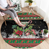 Sip Sparkle Sleigh Christmas Margarita Round Carpet Funny Christmas Spirit - Wonder Print Shop