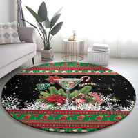 Sip Sparkle Sleigh Christmas Margarita Round Carpet Funny Christmas Spirit - Wonder Print Shop
