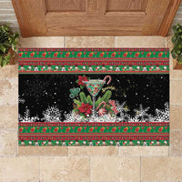 Sip Sparkle Sleigh Christmas Margarita Rubber Doormat Funny Christmas Spirit - Wonder Print Shop