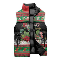 Sip Sparkle Sleigh Christmas Margarita Sleeveless Puffer Jacket Funny Christmas Spirit - Wonder Print Shop