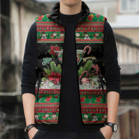 Sip Sparkle Sleigh Christmas Margarita Sleeveless Puffer Jacket Funny Christmas Spirit - Wonder Print Shop