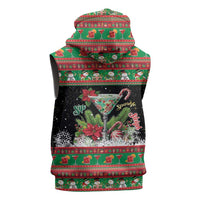 Sip Sparkle Sleigh Christmas Margarita Sleeveless Zip Hoodie Funny Christmas Spirit - Wonder Print Shop