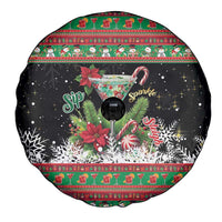 Sip Sparkle Sleigh Christmas Margarita Spare Tire Cover Funny Christmas Spirit - Wonder Print Shop