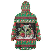 Sip Sparkle Sleigh Christmas Margarita Wearable Blanket Hoodie Funny Christmas Spirit - Wonder Print Shop