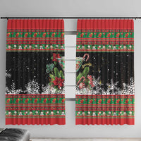 Sip Sparkle Sleigh Christmas Margarita Window Curtain Funny Christmas Spirit - Wonder Print Shop