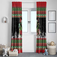 Sip Sparkle Sleigh Christmas Margarita Window Curtain Funny Christmas Spirit - Wonder Print Shop