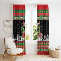 Sip Sparkle Sleigh Christmas Margarita Window Curtain Funny Christmas Spirit - Wonder Print Shop