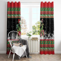 Sip Sparkle Sleigh Christmas Margarita Window Curtain Funny Christmas Spirit - Wonder Print Shop