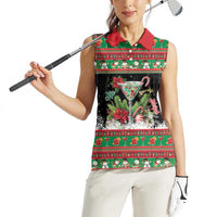 Sip Sparkle Sleigh Christmas Margarita Women Sleeveless Polo Shirt Funny Christmas Spirit - Wonder Print Shop