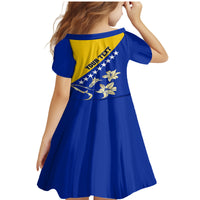 Bosnia and Herzegovina Independence Day Family Matching Mermaid Dress and Hawaiian Shirt Bosna i Hercegovina Lily - Wonder Print Shop
