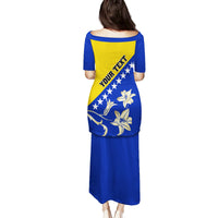 Bosnia and Herzegovina Independence Day Family Matching Puletasi and Hawaiian Shirt Bosna i Hercegovina Lily - Wonder Print Shop