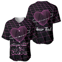 All You Need is Love Valentine Day Baseball Jersey Geometry Wireframe Style - Wonder Print Shop