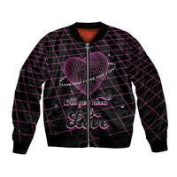 All You Need is Love Valentine Day Bomber Jacket Geometry Wireframe Style - Wonder Print Shop