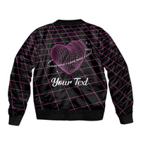 All You Need is Love Valentine Day Bomber Jacket Geometry Wireframe Style - Wonder Print Shop