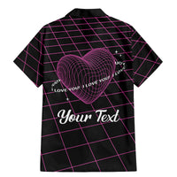 All You Need is Love Valentine Day Family Matching Mermaid Dress and Hawaiian Shirt Geometry Wireframe Style - Wonder Print Shop