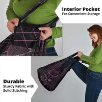 All You Need is Love Valentine Day Grocery Bag Geometry Wireframe Style