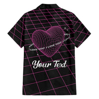All You Need is Love Valentine Day Hawaiian Shirt Geometry Wireframe Style - Wonder Print Shop