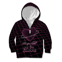 All You Need is Love Valentine Day Kid Hoodie Geometry Wireframe Style - Wonder Print Shop