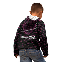 All You Need is Love Valentine Day Kid Hoodie Geometry Wireframe Style - Wonder Print Shop