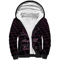 All You Need is Love Valentine Day Sherpa Hoodie Geometry Wireframe Style - Wonder Print Shop