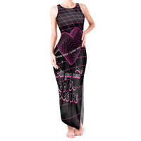 All You Need is Love Valentine Day Tank Maxi Dress Geometry Wireframe Style - Wonder Print Shop