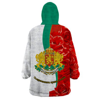 Bulgaria Liberation Day Wearable Blanket Hoodie Lion With Rose Flag Style - Wonder Print Shop