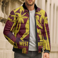Custom Cricket 2026 West Indies Bomber Puffer Jacket WI Tropical Version