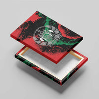Afghanistan Canvas Wall Art Grunge Style