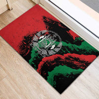 Afghanistan Rubber Doormat Grunge Style