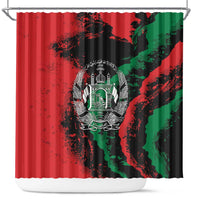 Afghanistan Shower Curtain Grunge Style