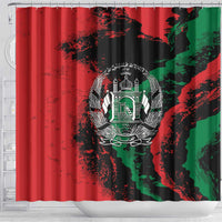 Afghanistan Shower Curtain Grunge Style