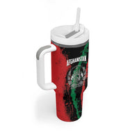 Personalized Afghanistan Tumbler With Handle Grunge Style