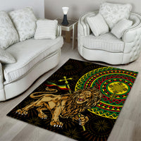 Ethiopia National Day Area Rug Lion Of Judah African Pattern - Wonder Print Shop
