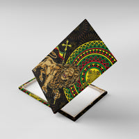 Ethiopia National Day Canvas Wall Art Lion Of Judah African Pattern - Wonder Print Shop