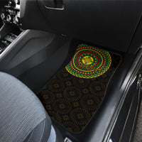Ethiopia National Day Car Mats Lion Of Judah African Pattern - Wonder Print Shop