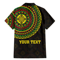 Ethiopia National Day Family Matching Mermaid Dress and Hawaiian Shirt Lion Of Judah African Pattern - Wonder Print Shop