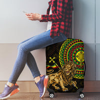 Ethiopia National Day Luggage Cover Lion Of Judah African Pattern - Wonder Print Shop