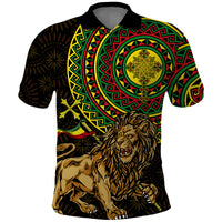 Ethiopia National Day Polo Shirt Lion Of Judah African Pattern - Wonder Print Shop