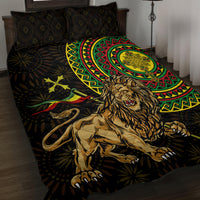 Ethiopia National Day Quilt Bed Set Lion Of Judah African Pattern - Wonder Print Shop