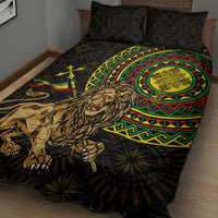 Ethiopia National Day Quilt Bed Set Lion Of Judah African Pattern - Wonder Print Shop