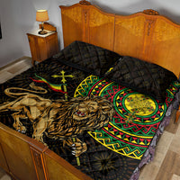 Ethiopia National Day Quilt Bed Set Lion Of Judah African Pattern - Wonder Print Shop