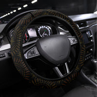 Ethiopia National Day Steering Wheel Cover Lion Of Judah African Pattern - Wonder Print Shop