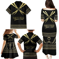 Assyria Empire Family Matching Puletasi and Hawaiian Shirt Assyrian Mythological Spirit - Wonder Print Shop