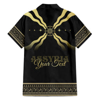 Assyria Empire Family Matching Short Sleeve Bodycon Dress and Hawaiian Shirt Assyrian Mythological Spirit - Wonder Print Shop