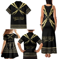 Assyria Empire Family Matching Tank Maxi Dress and Hawaiian Shirt Assyrian Mythological Spirit - Wonder Print Shop
