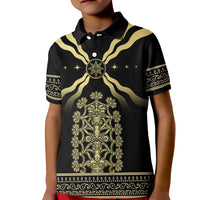 Assyria Empire Kid Polo Shirt Assyrian Mythological Spirit - Wonder Print Shop