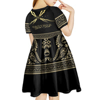 Assyria Empire Kid Short Sleeve Dress Assyrian Mythological Spirit - Wonder Print Shop